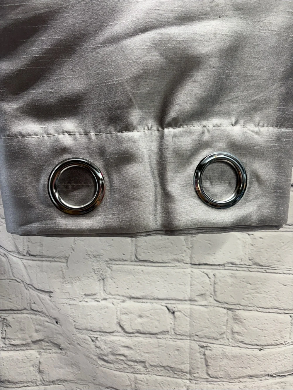 Silver Grommet Curtain Panels - 4 Piece Set
